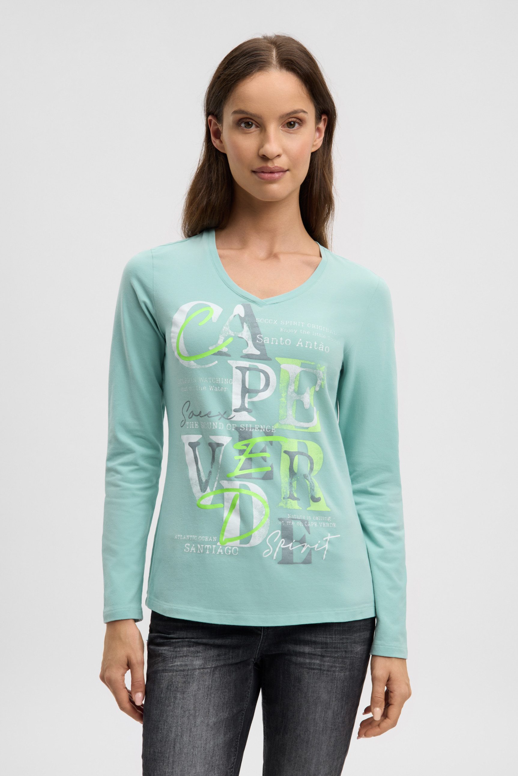 SOCCX V-Shirt mit Baumwolle