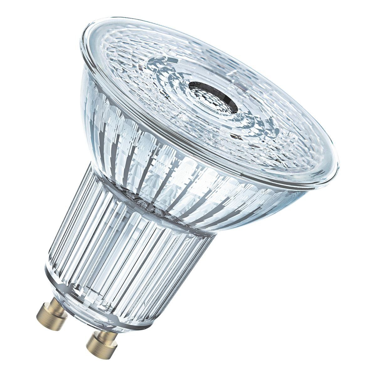Osram LED-Leuchtmittel Base Par16, GU10, 3 St., Warm White, mit Retrofit-Stecksockel, 4,3 W | Leuchtmittel