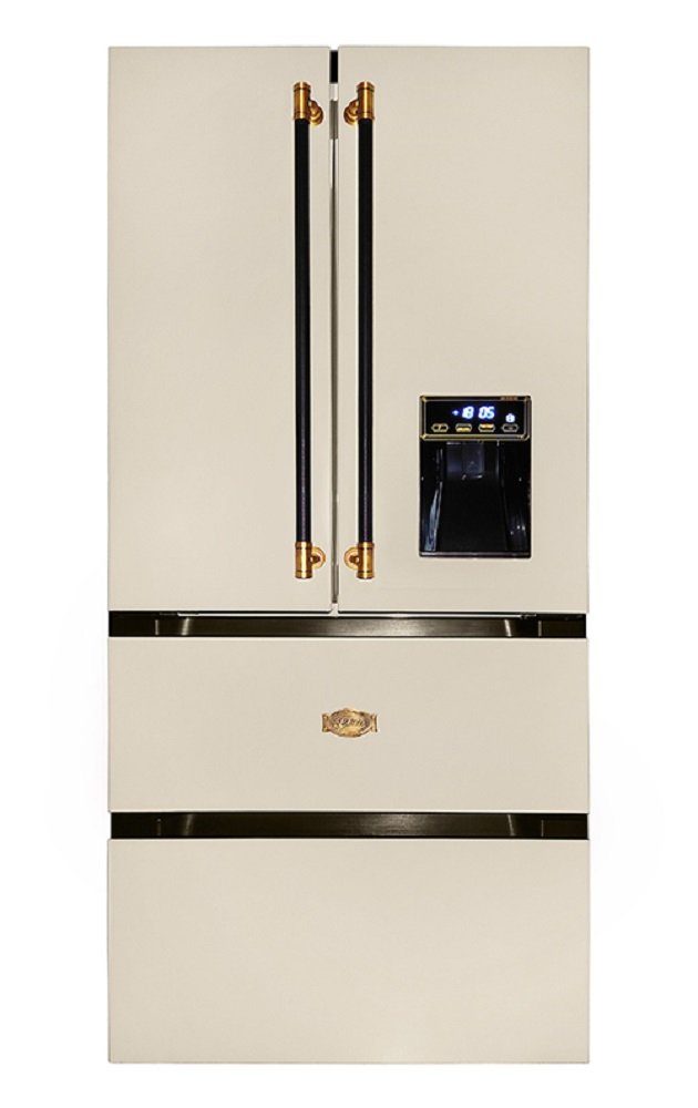 Kaiser Küchengeräte Side-by-Side KS 80425 ElfEm Retro Kühlschrank, Kühl Gefrier Kombi, 506 L, 183 cm hoch, 83 cm breit, Retro Kühlschrank, Side-by-Side Kühl Gefrier Kombi, No Frost 506 L