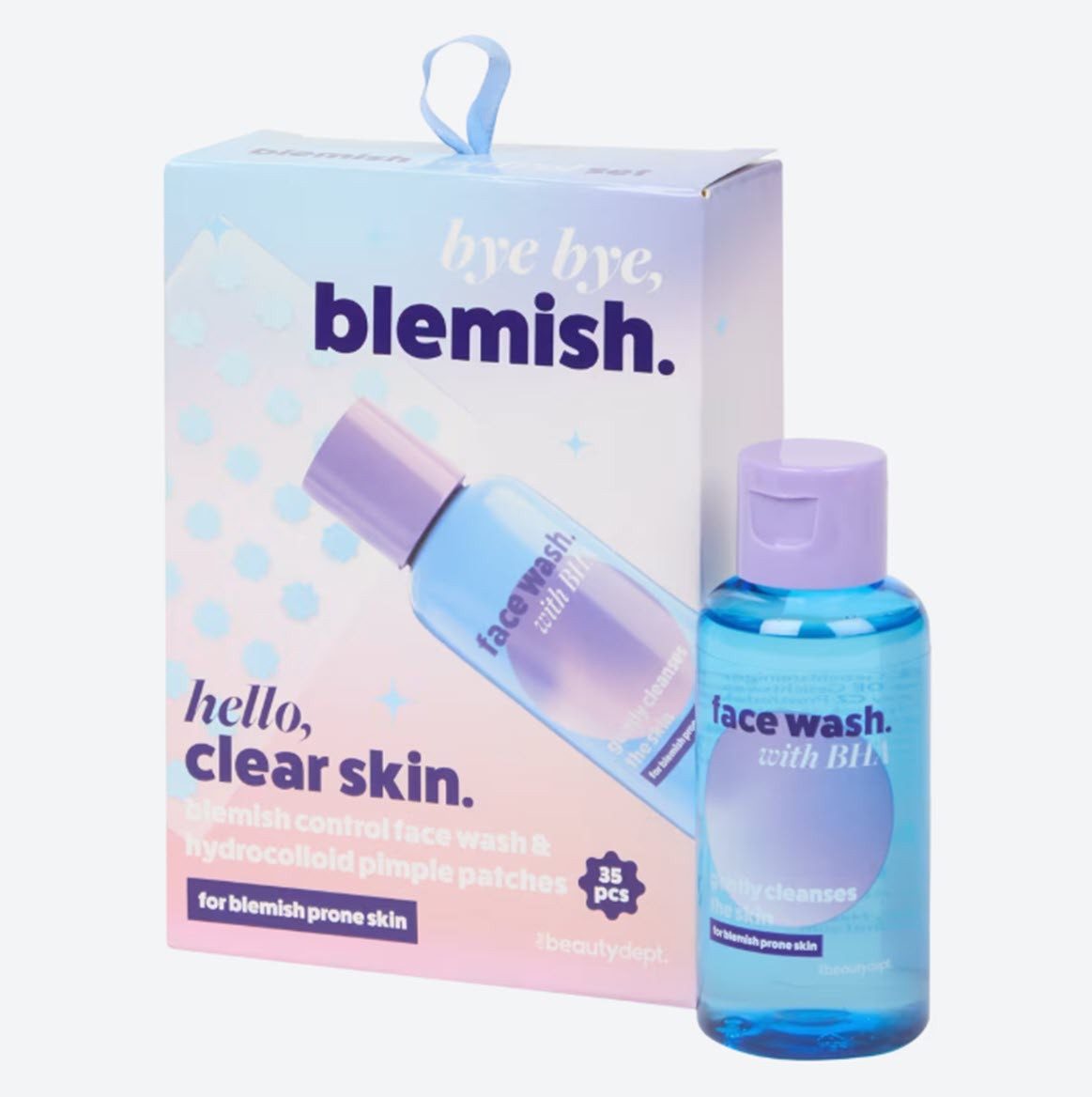 The Beauty Dept Hautpflege-Set TBD Blemish Set 60 ml Cleanser + Patches Hautreinigungs-Set, 35-tlg.
