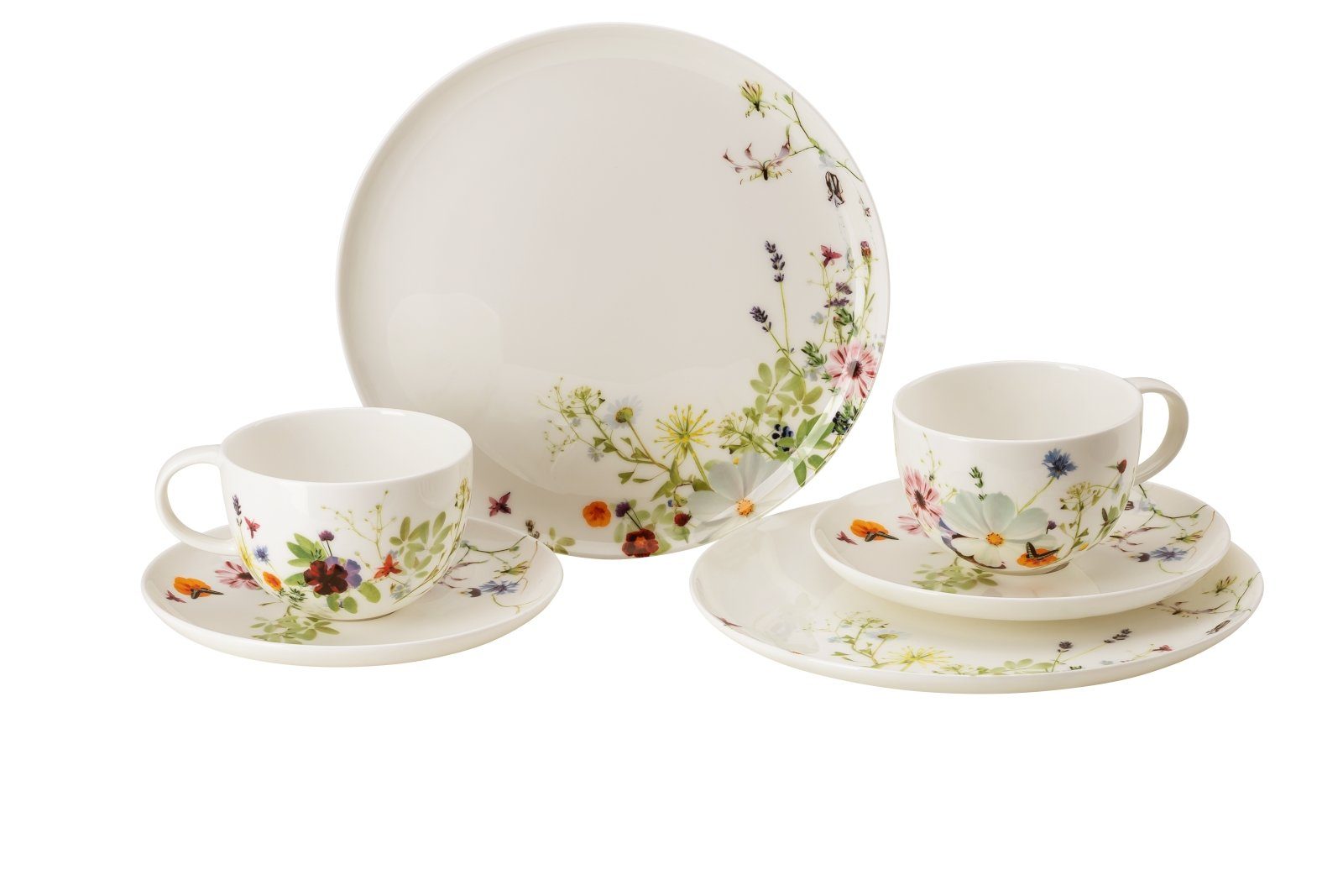 Rosenthal Tafelservice Brillance Grand Air Kombiset Coup 6-tlg., Porzellan