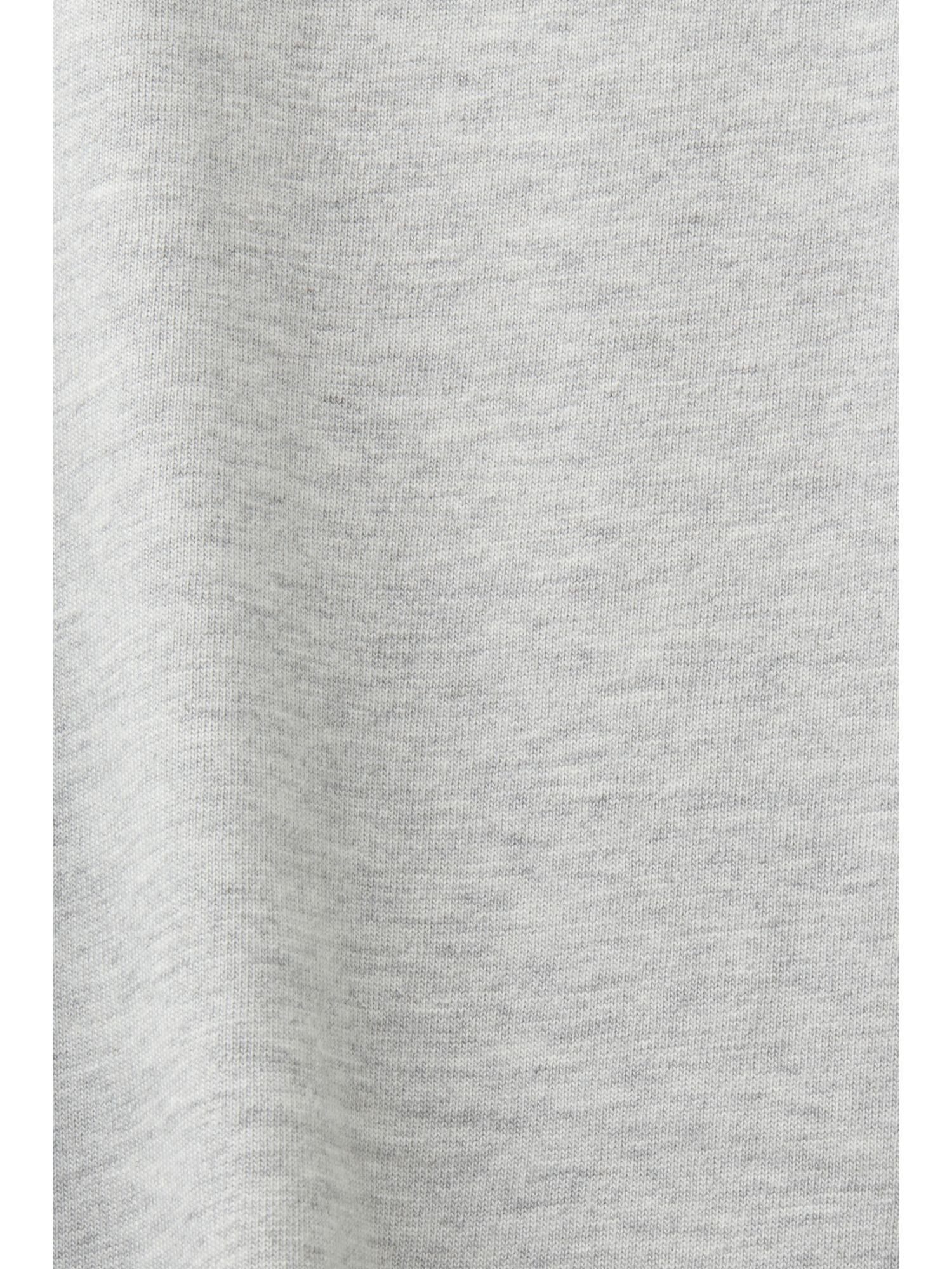 GREY LIGHT (1-tlg) mit Esprit Kordelzug T-Shirt T-Shirt Baumwolljersey aus
