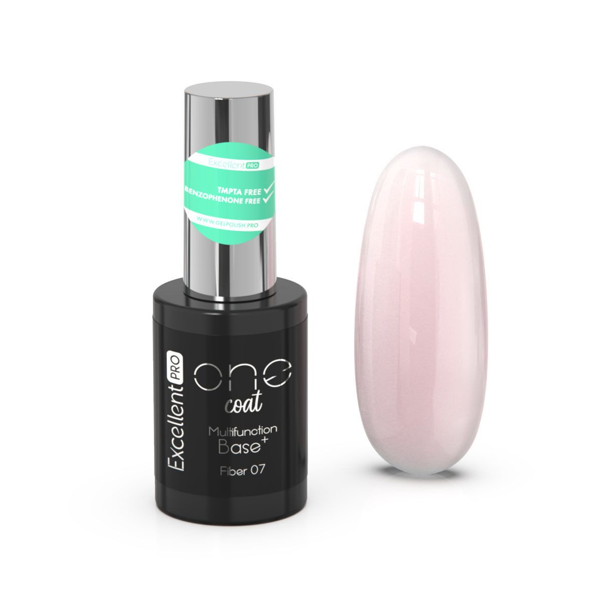 UV-Gel LED/UV Fiberglas Gel, Base Gel strong, Pinselflasche, One Coat Fiber