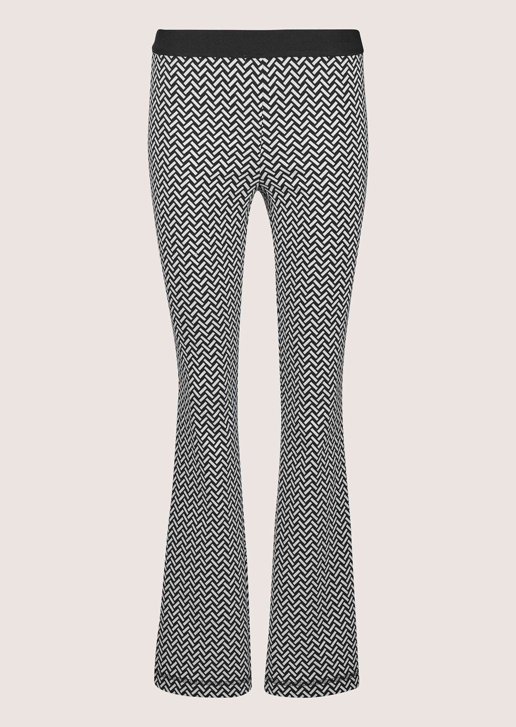 MADELEINE Stoffhose Stretch Bootcut-Hose mit weitem Bein Unifarbenes Design, ohne Verschluss, ohne Kragen – Bild 5 von 5
