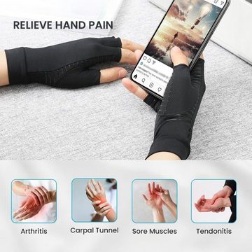 Alster Herz Trainingshandschuhe Unisex Arthritis Handschuhe für Schmerzlinderung, Fingerlos, A0472 ideal für den Alltag