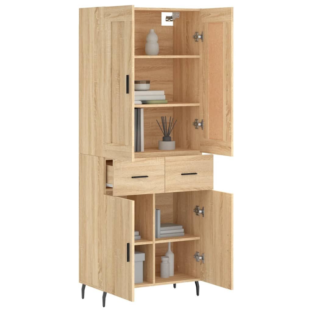 vidaXL Highboard Highboard Sonoma-Eiche 69,5x34x180 cm günstig online kaufen