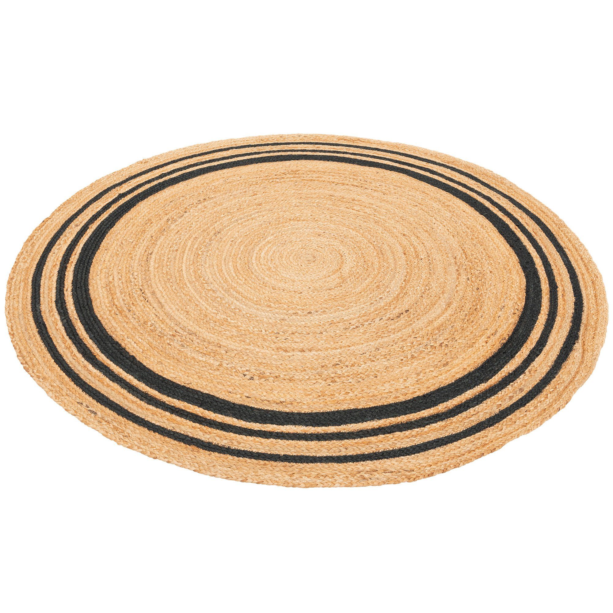 Pergamon Sisalteppich Naturfaser Teppich Jute Salsa Streifen Rund, Rund, Höhe: 8 mm – Bild 5 von 5