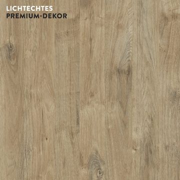 boho office® Schreibtischplatte, Tischplatte in Wildeiche - 120 x 80 cm - 25mm stark - pflegeleicht