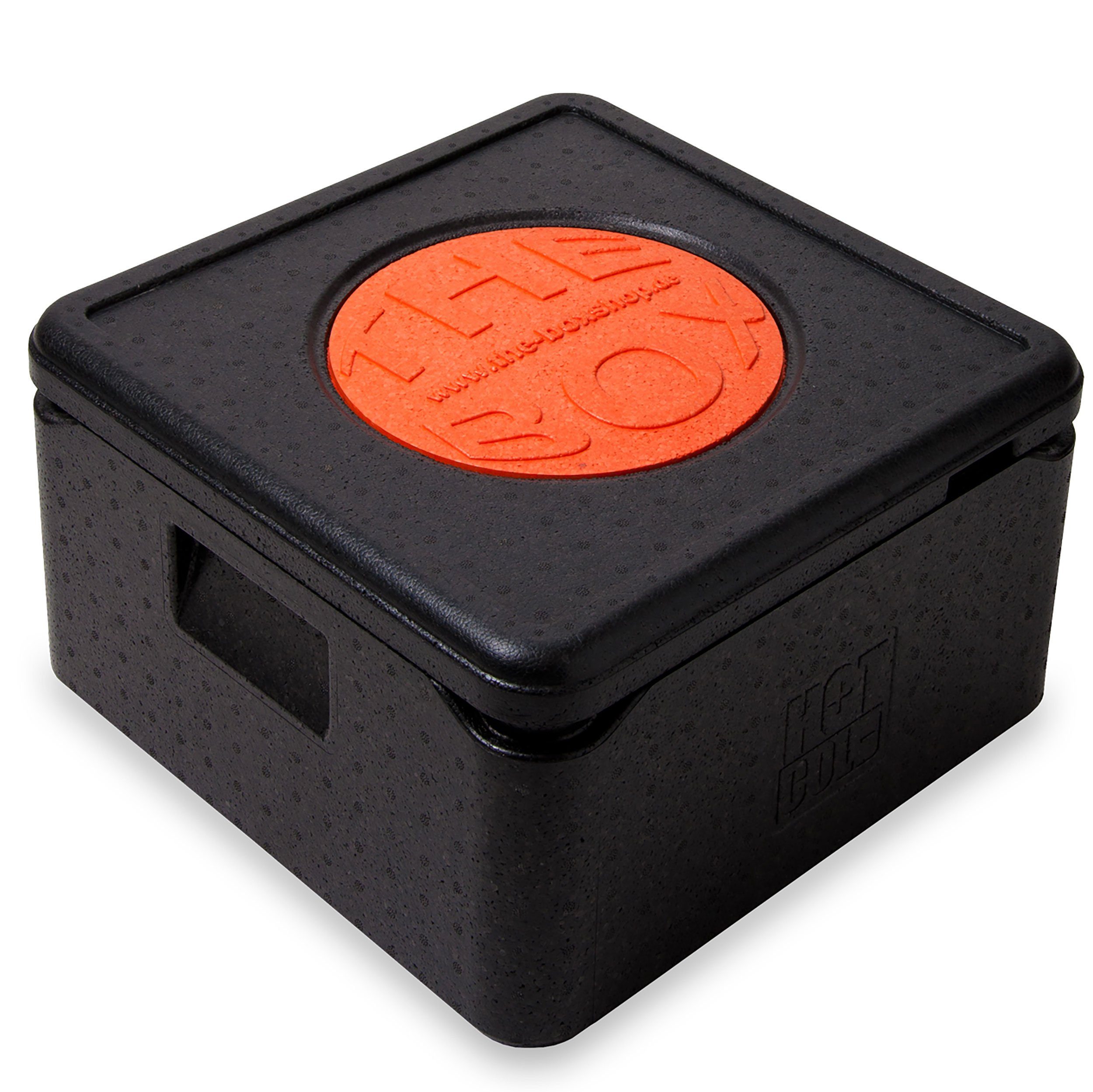 THE BOX Kühlbox Thermobox Pizza mittel EPP mit Deckel schwarz 21 l - 1 Stück, 21 l