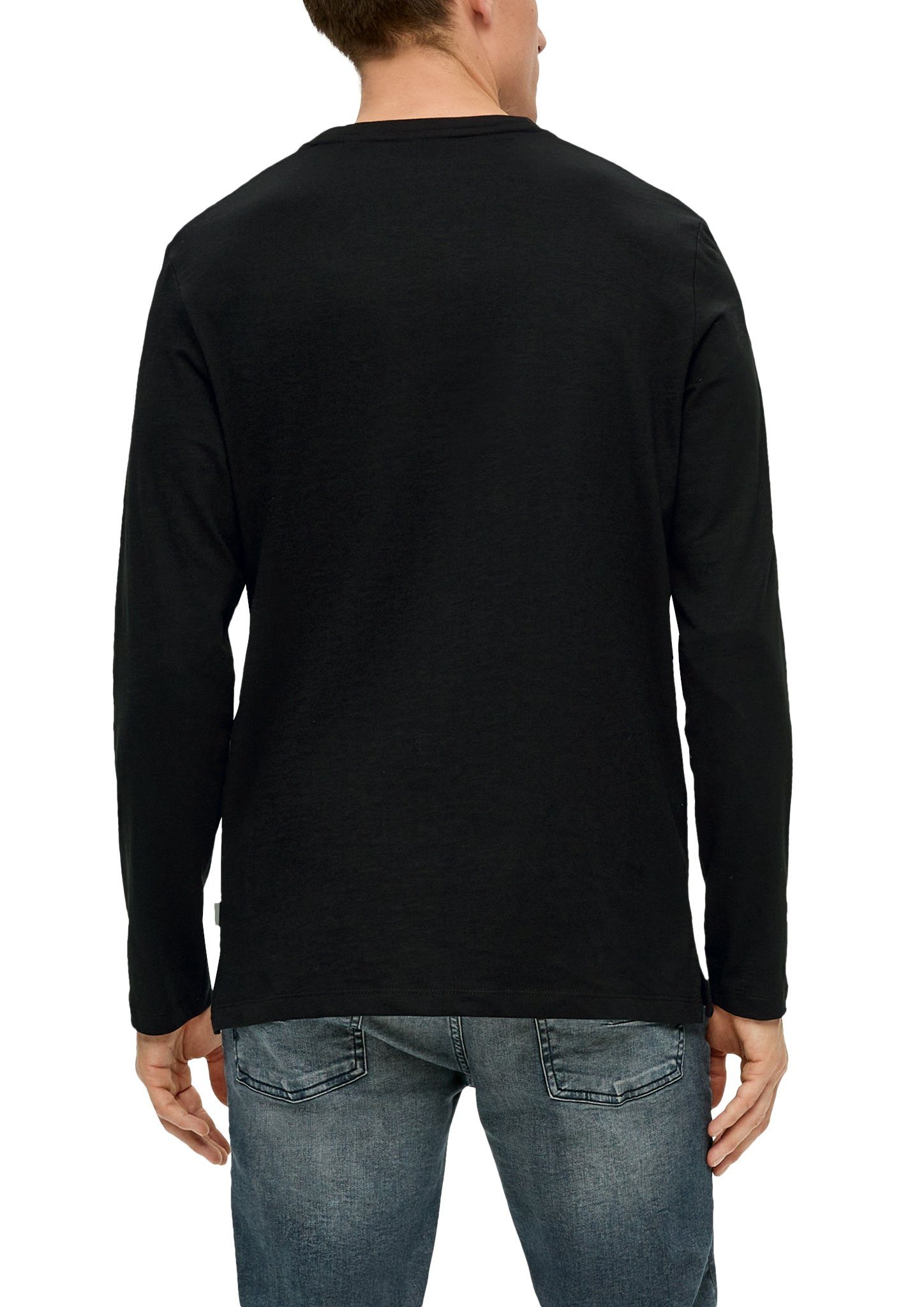 Flammgarnstruktur black s.Oliver mit Langarmshirt