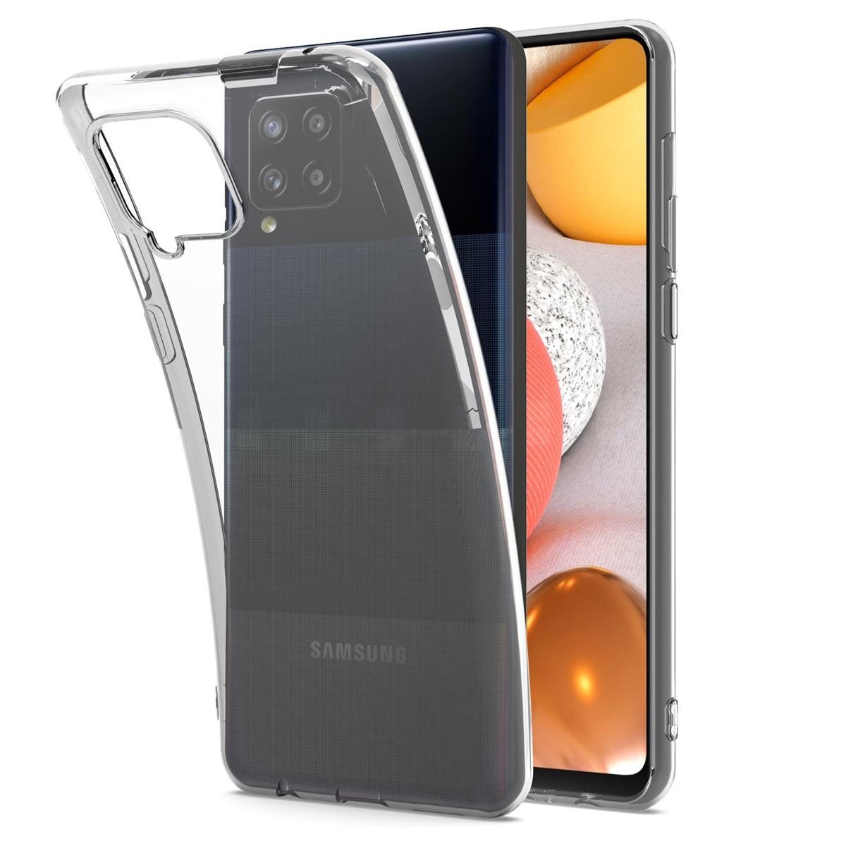 Wisam Smartphone-Hülle Wisam® Schutzhülle für Samsung Galaxy A42 5G 6,6" Silikon Clear Case 16,76 cm (6,6 Zoll)