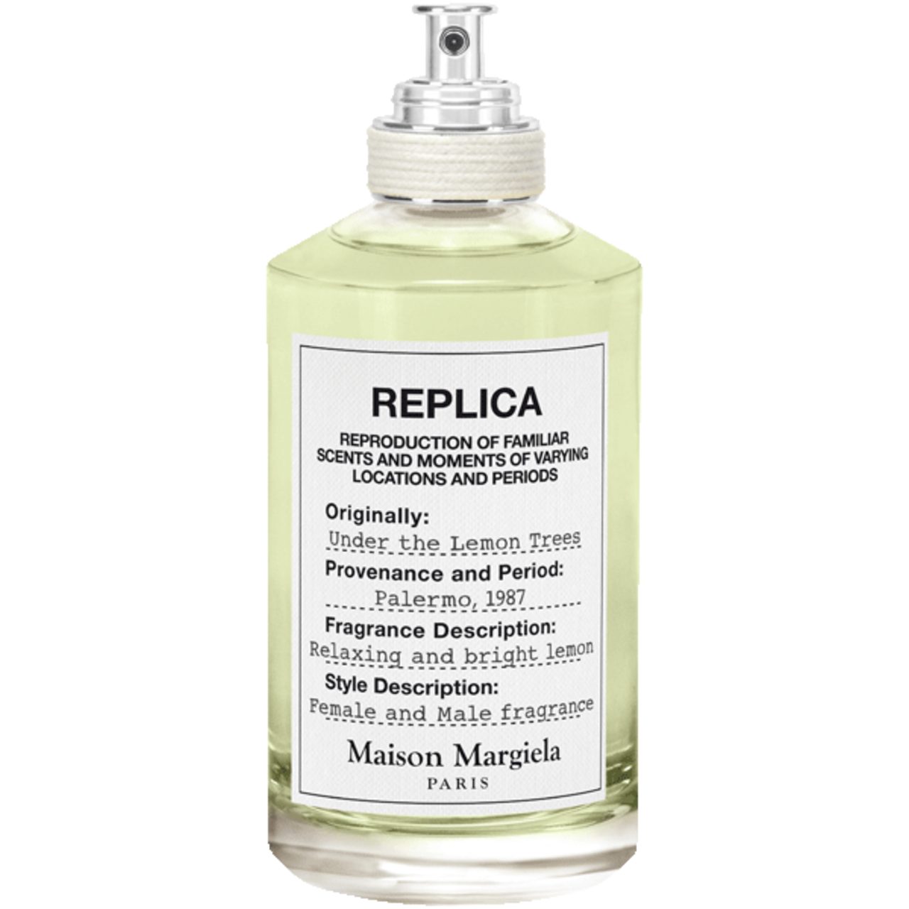 MAISON MARGIELA Туалетная вода Replica Under the Lemon Trees EdT Nat. Spray, Unisex Duft