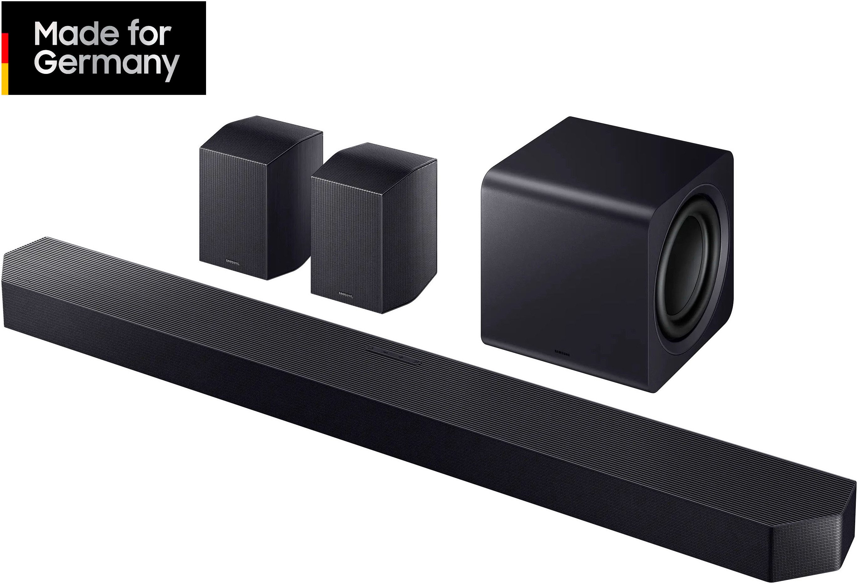 Samsung HW-Q995GF Q-Soundbar Soundbar 11.1.4 (Bluetooth, WLAN (WiFi), 11.1.4-Kanal Subwoofer & Rücklautsprecher, Kabellos Dolby Atmos, DTS:X)