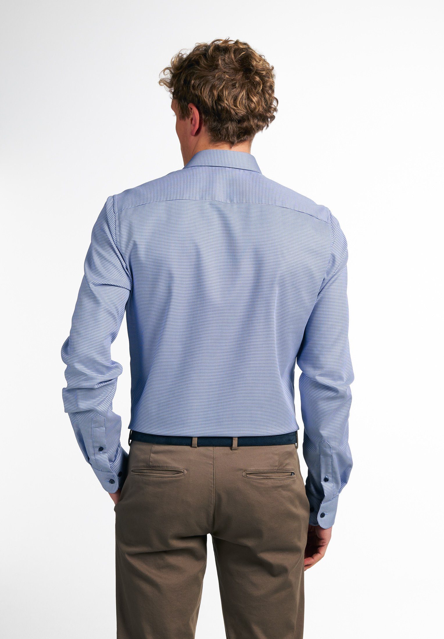 blau SLIM FIT Eterna Langarmhemd