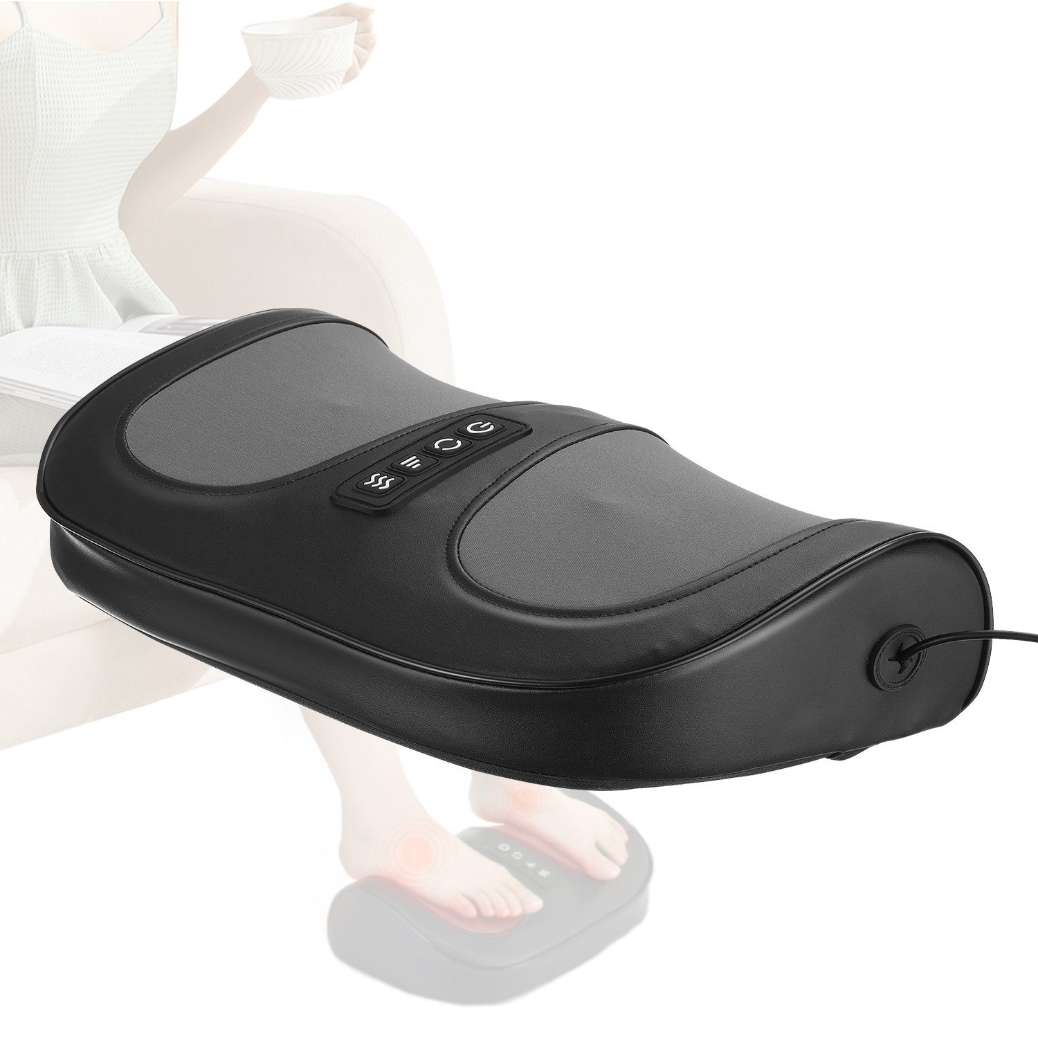 Shiatsu-Fußmassagegerät Multifunktionales Fußmassagegerät, Massage und heiße Kompresse