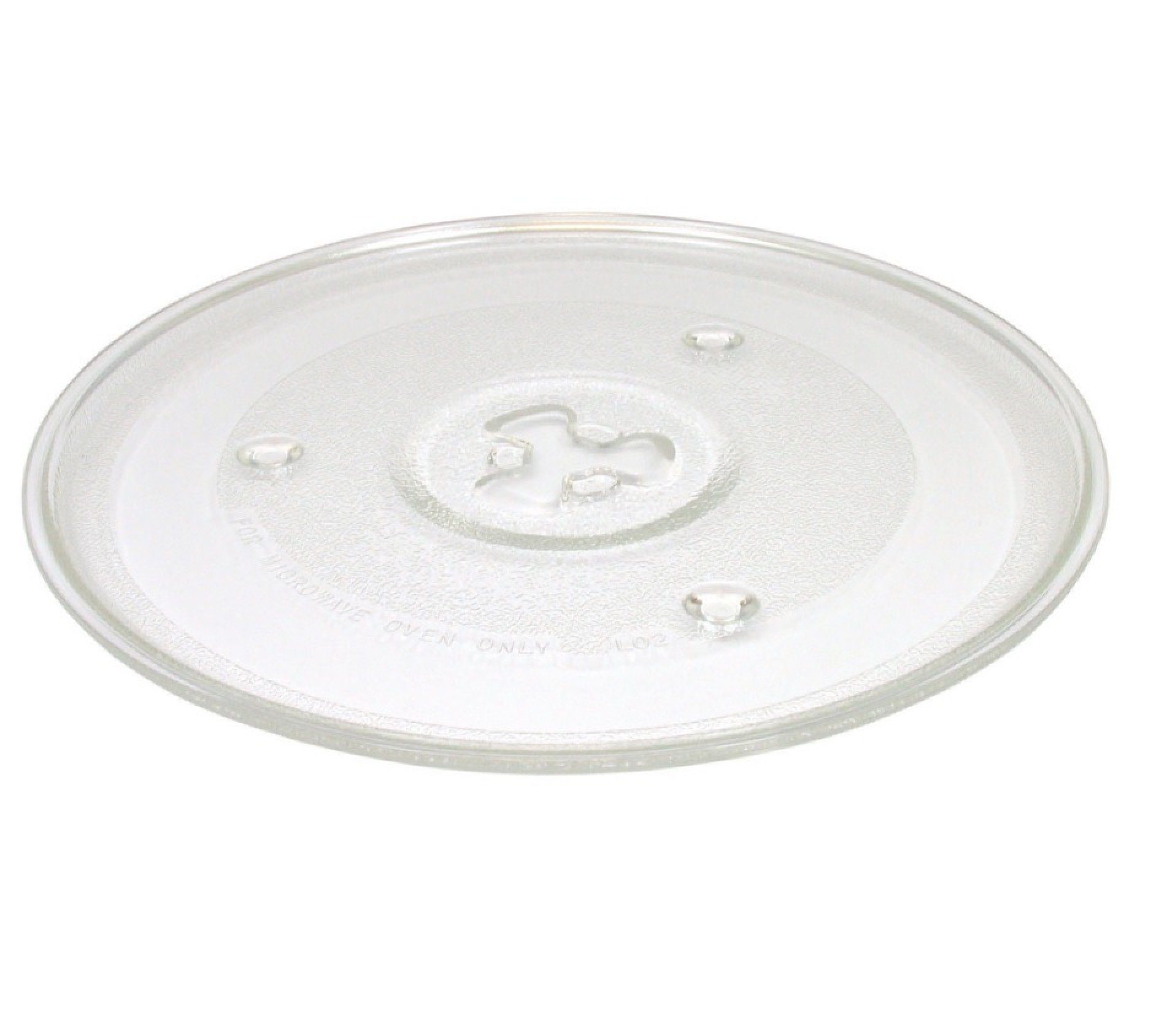 BAYLI Mikrowellenteller Mikrowellenteller 27 cm, Drehteller für Mikrowelle, Glasteller aus