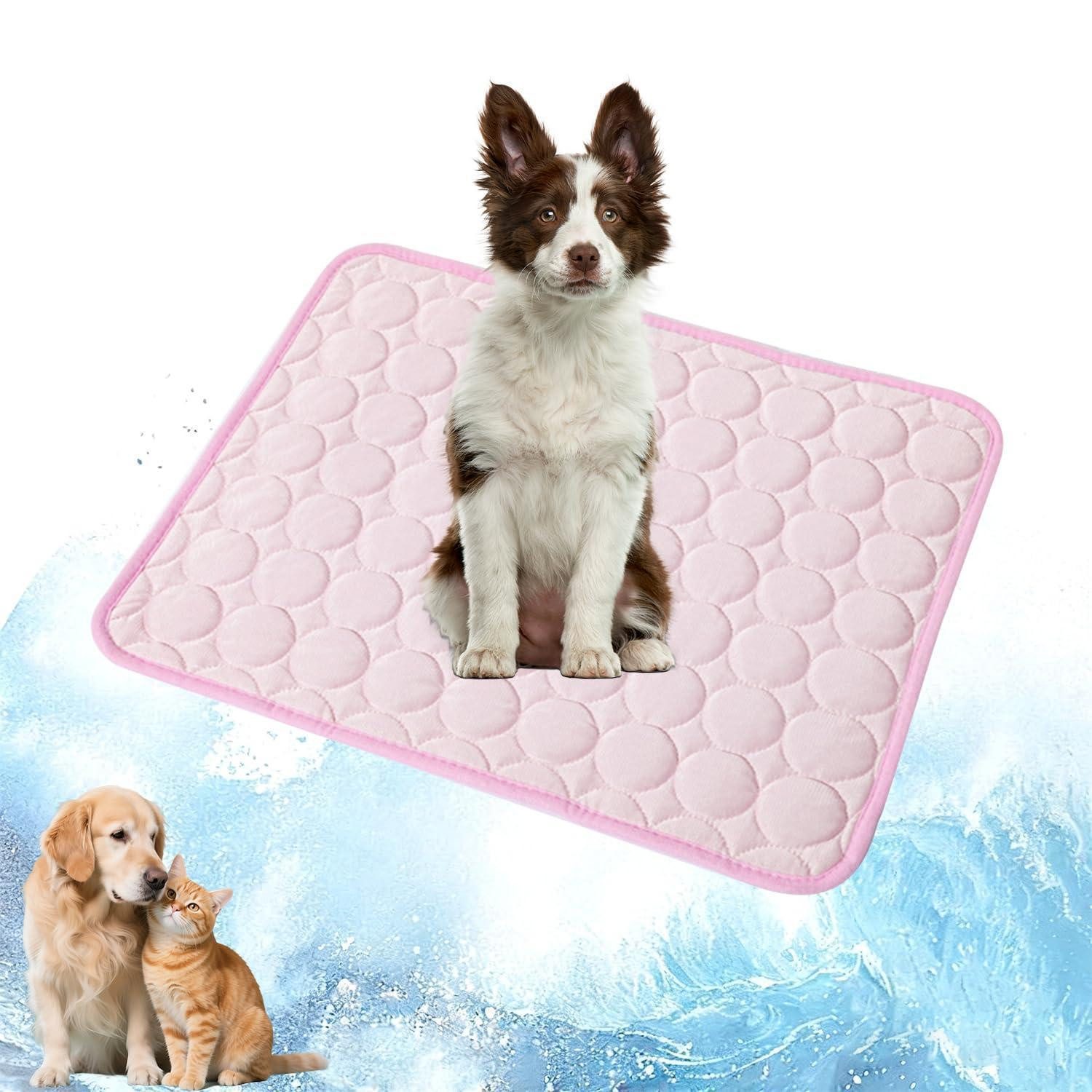 LuxusKollektion Tierdecke Kühlmatte Haustier 60x52cm Rosa