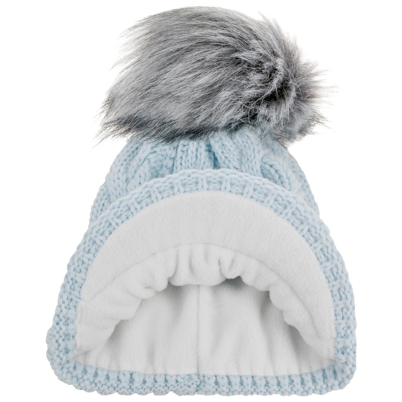 McBurn Bommelmütze (1-St) Beanie mit Schirm, Made in Italy