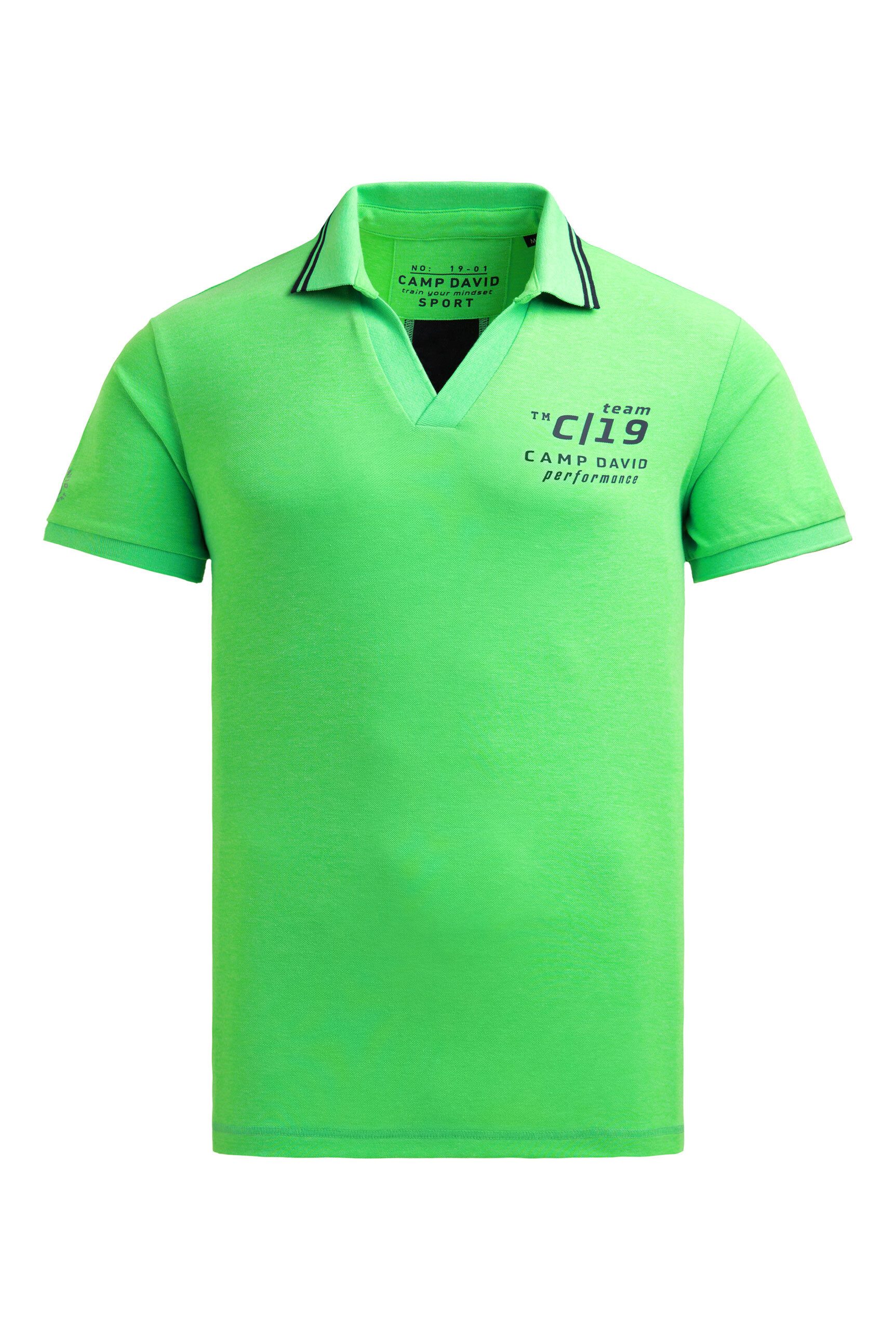CAMP DAVID Poloshirt mit reflektierenden Details