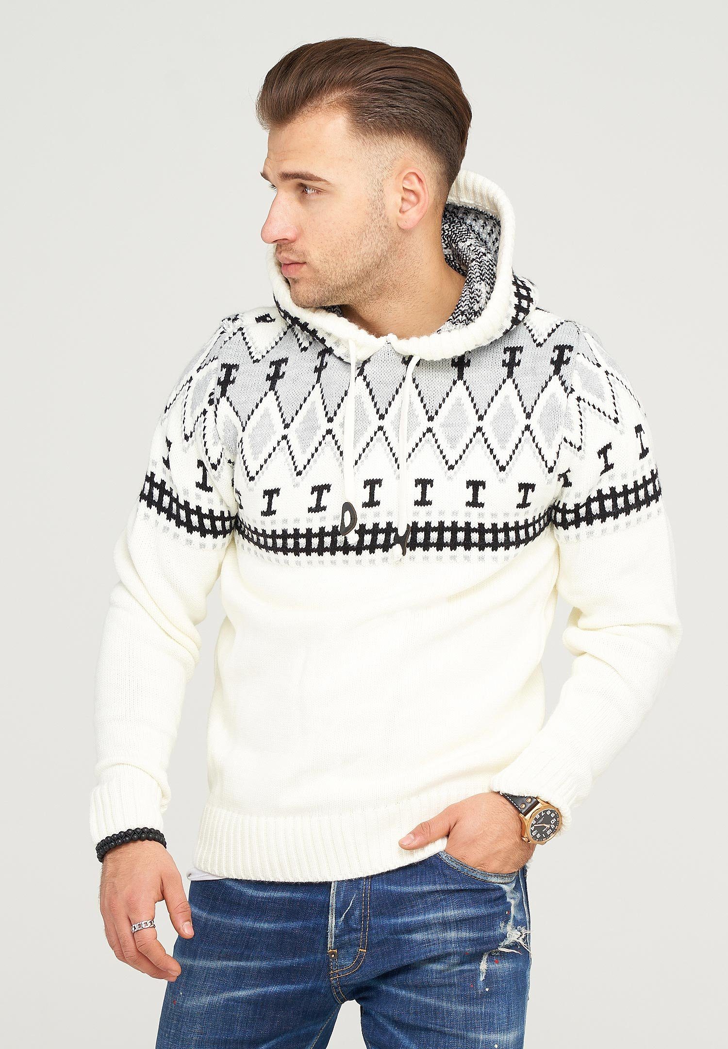 behype Strickpullover BHCHRIS im Norweger-Stil