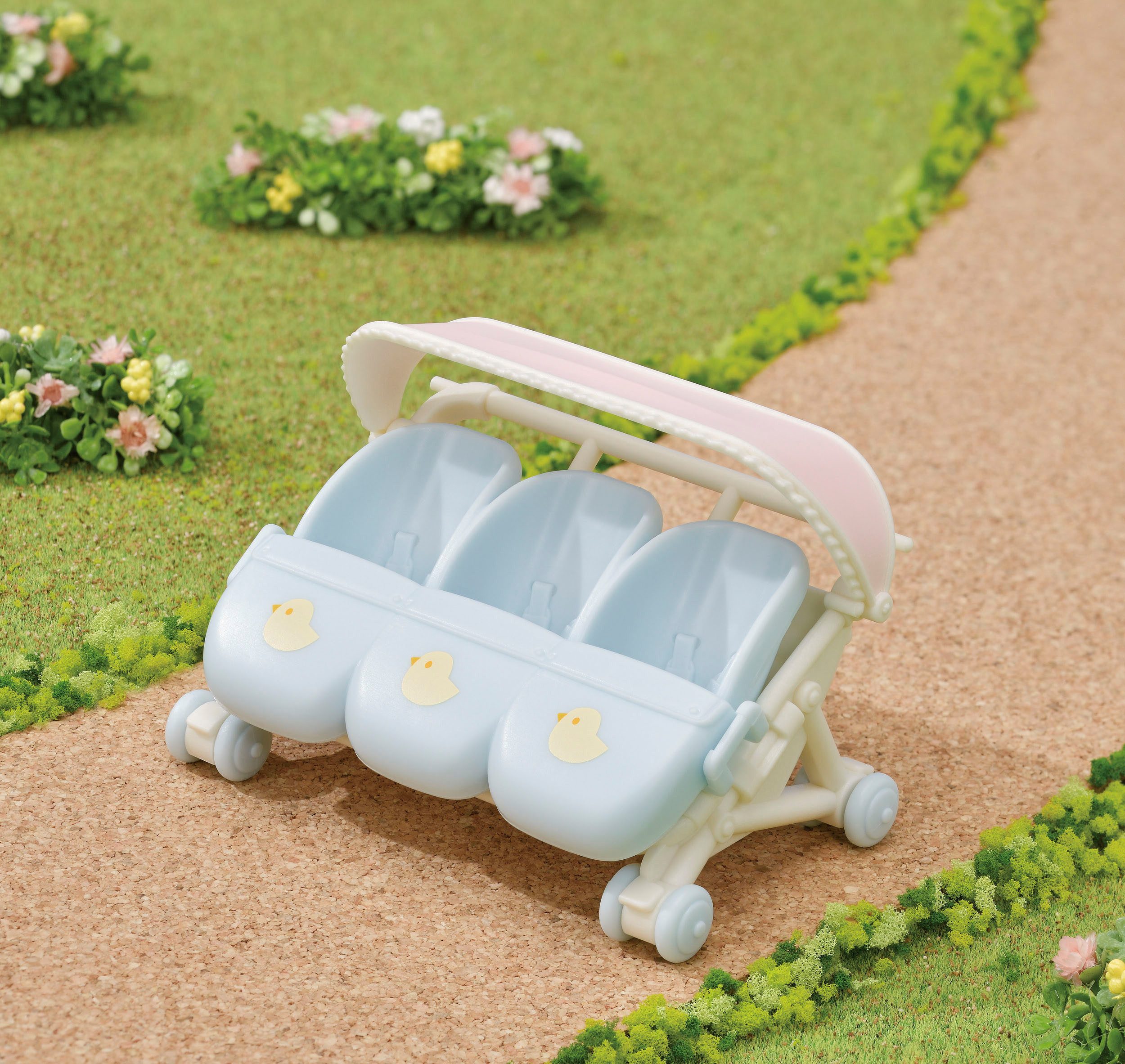 Sylvanian Families Spielwelt Drillings-Kinderwagen (5533)