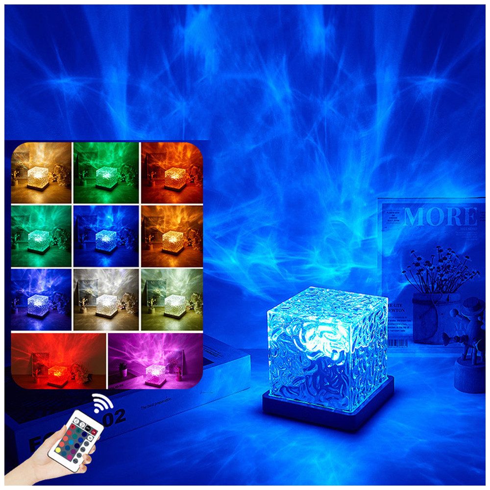 QUBEBU LED Nachtlicht Wasserwellen Lampe,LED Sternenhimmel Projektor Kinder günstig online kaufen