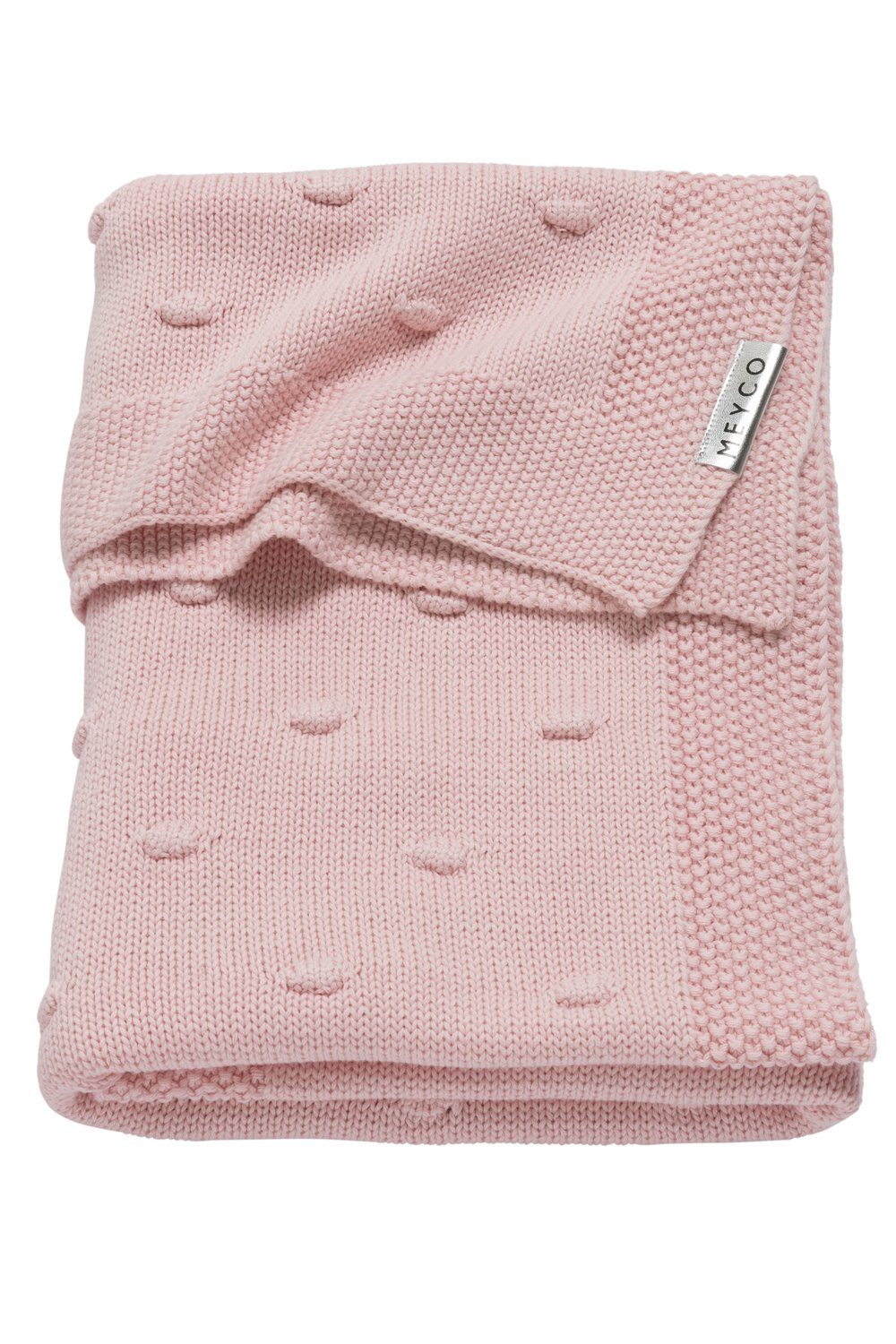 Babydecke Knots Pink, Meyco Baby, 75x100cm günstig online kaufen