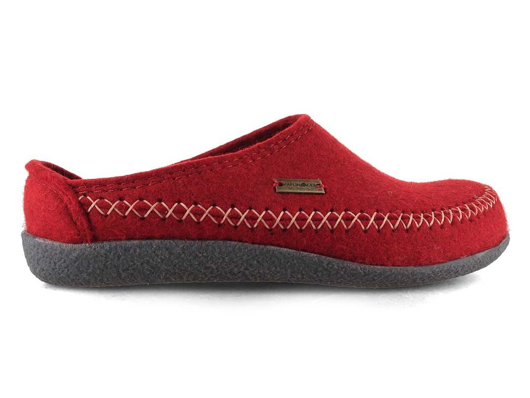 Haflinger Filz-Pantoffel Blizzard Credo Hausschuh mit weitem Einstieg