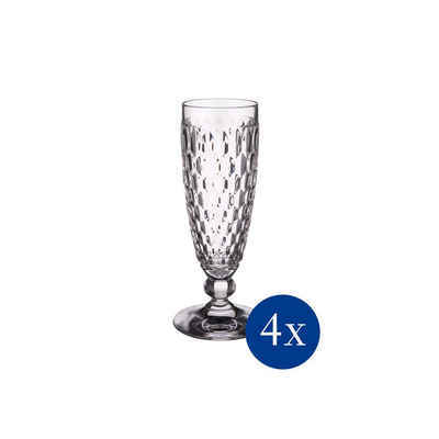 Villeroy & Boch Sektglas Boston Sektglas Klar, 4 Stück, Glas