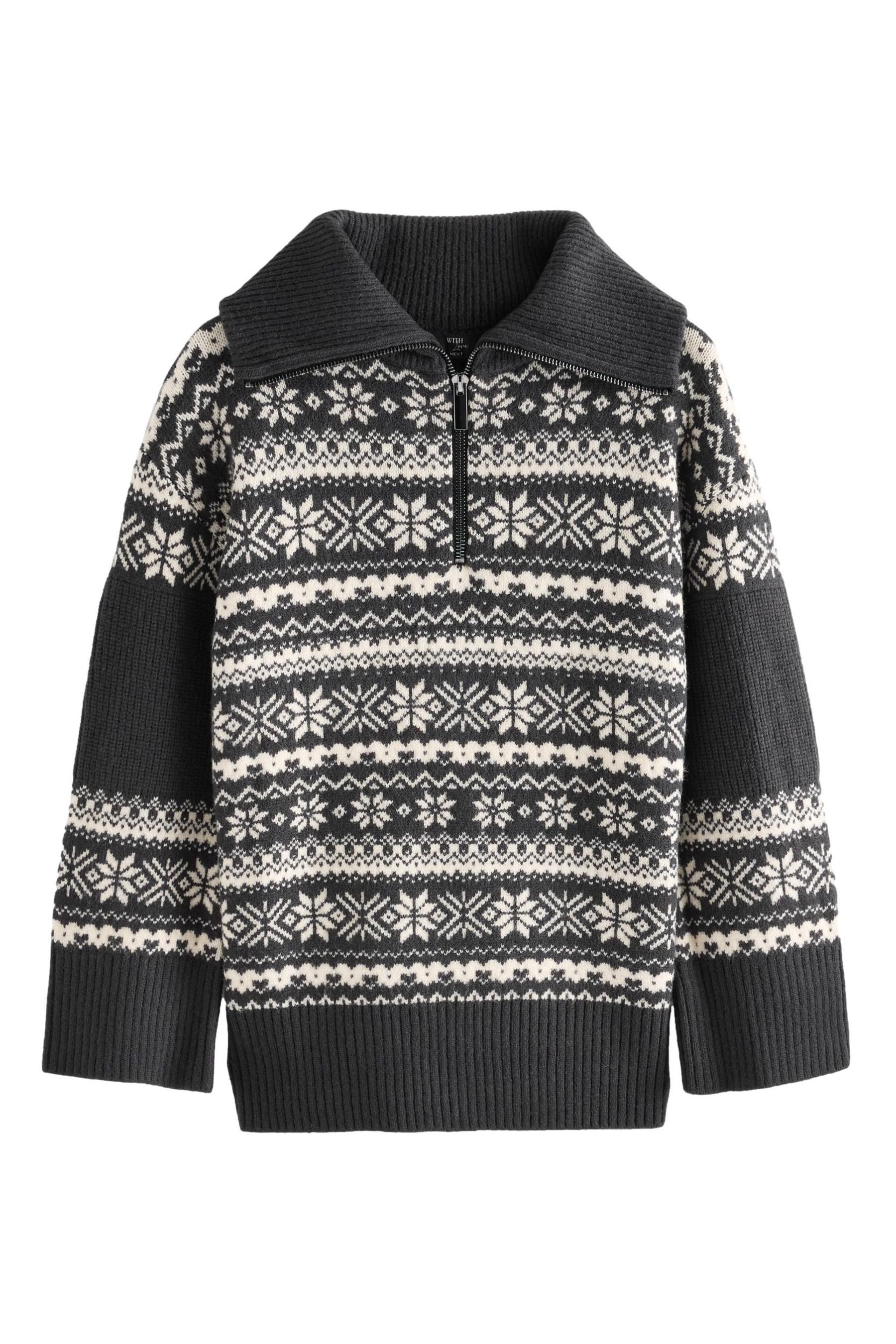 Next Troyer Weihnachtspulli mit RV-Kragen, Familienkollektion günstig online kaufen