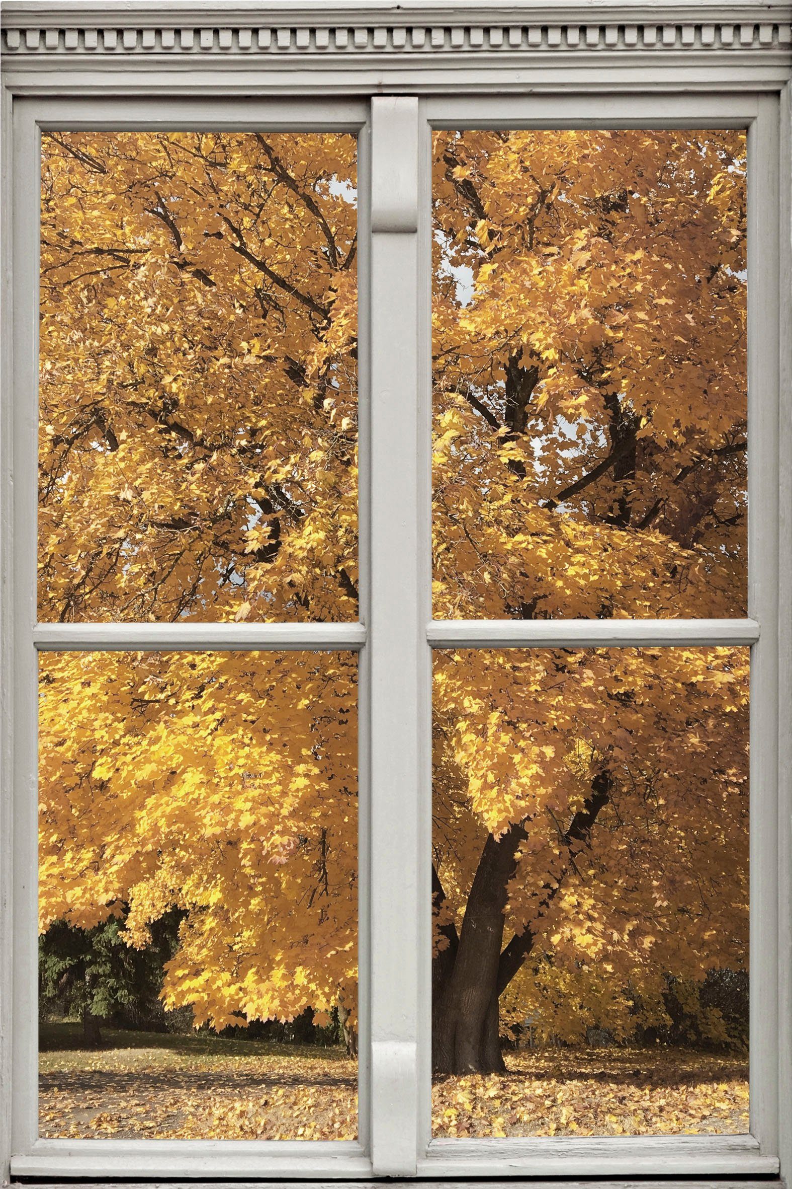 queence Wandsticker Baum, Wandsticker, Wandbild, selbstklebend, 3D, Fenster