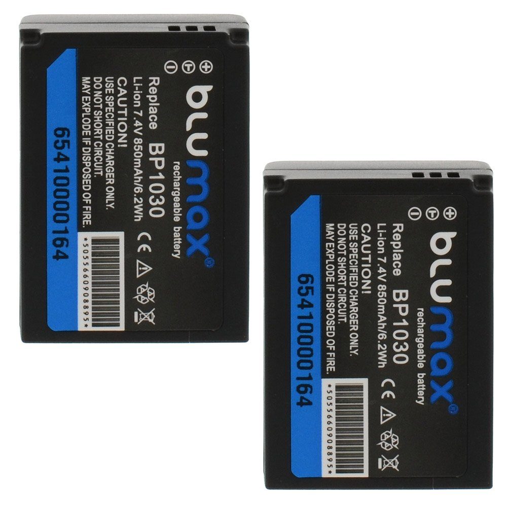 BP1130 Kamera-Akku Samsung Blumax für Lader ED-BP1030 Set 850mAh mit