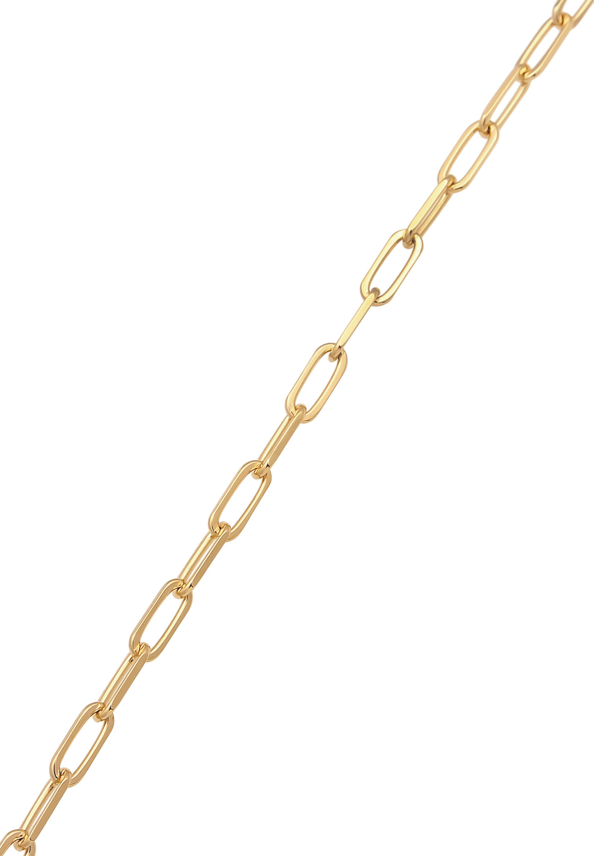Kuzzoi Silberarmband Glieder Oval Federring 925 Sterling Silber