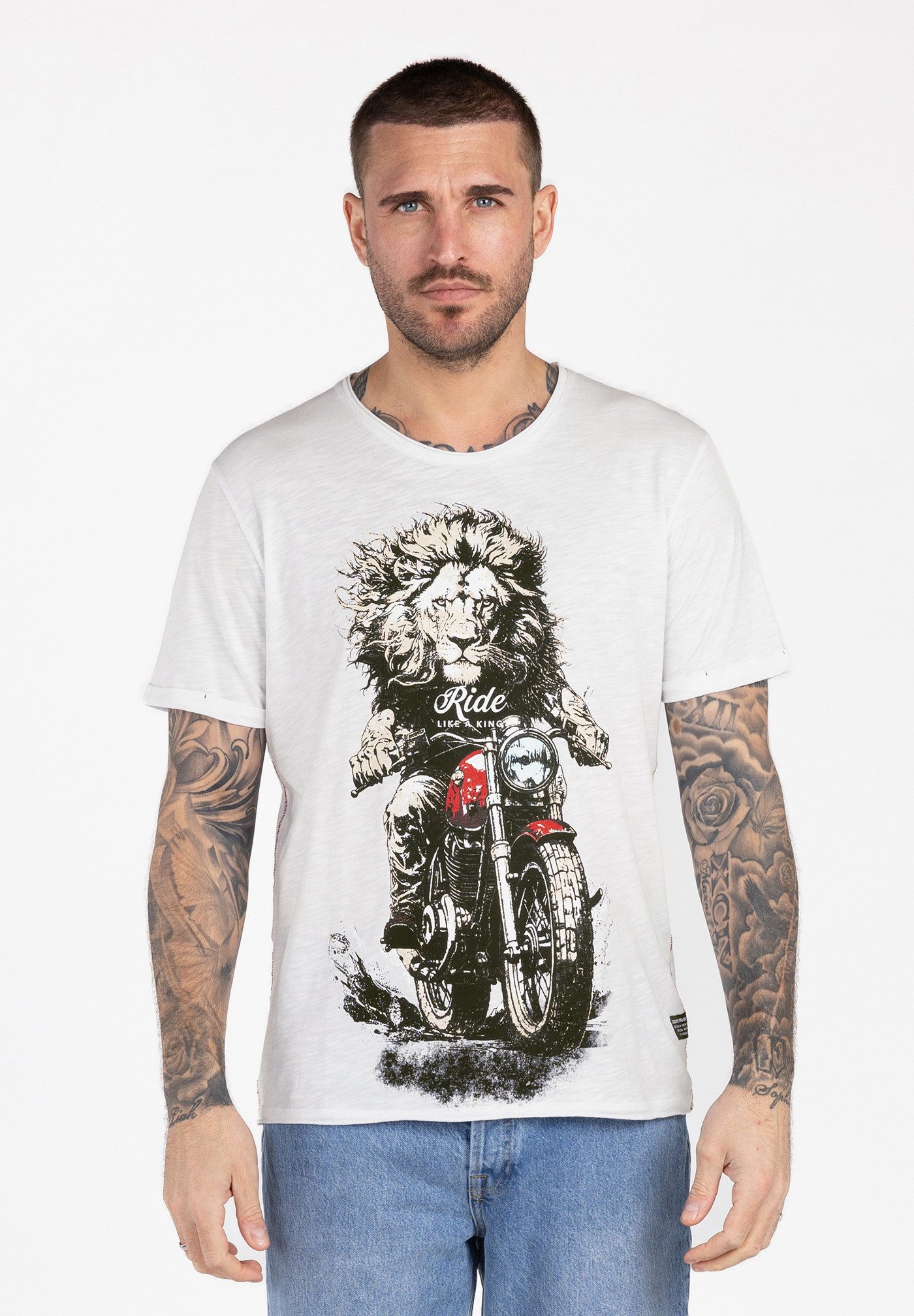 Key Largo T-Shirt MT KLLION RIDER round (1er)