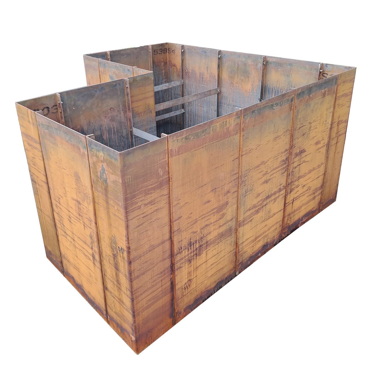 EdelrostPassion Hochbeet, L-Form, Edelrost, Metall Länge:200-350,Breite:150, Höhe:60,80