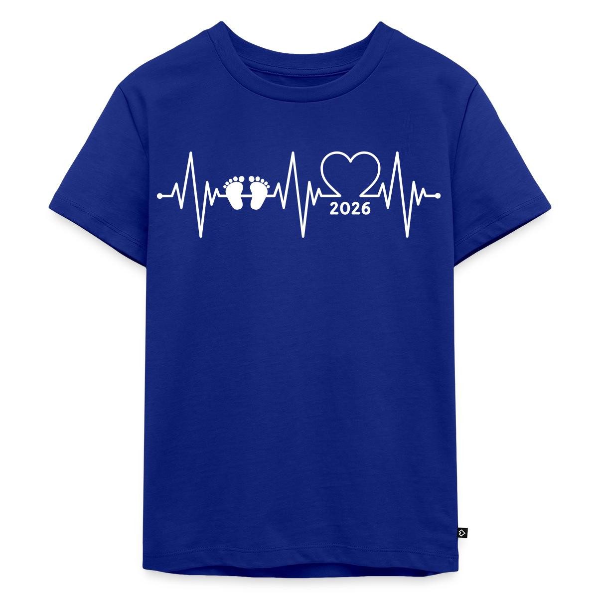 T-Shirt Baby 2026 EKG Herzschlag Kinder Premium T-Shirt