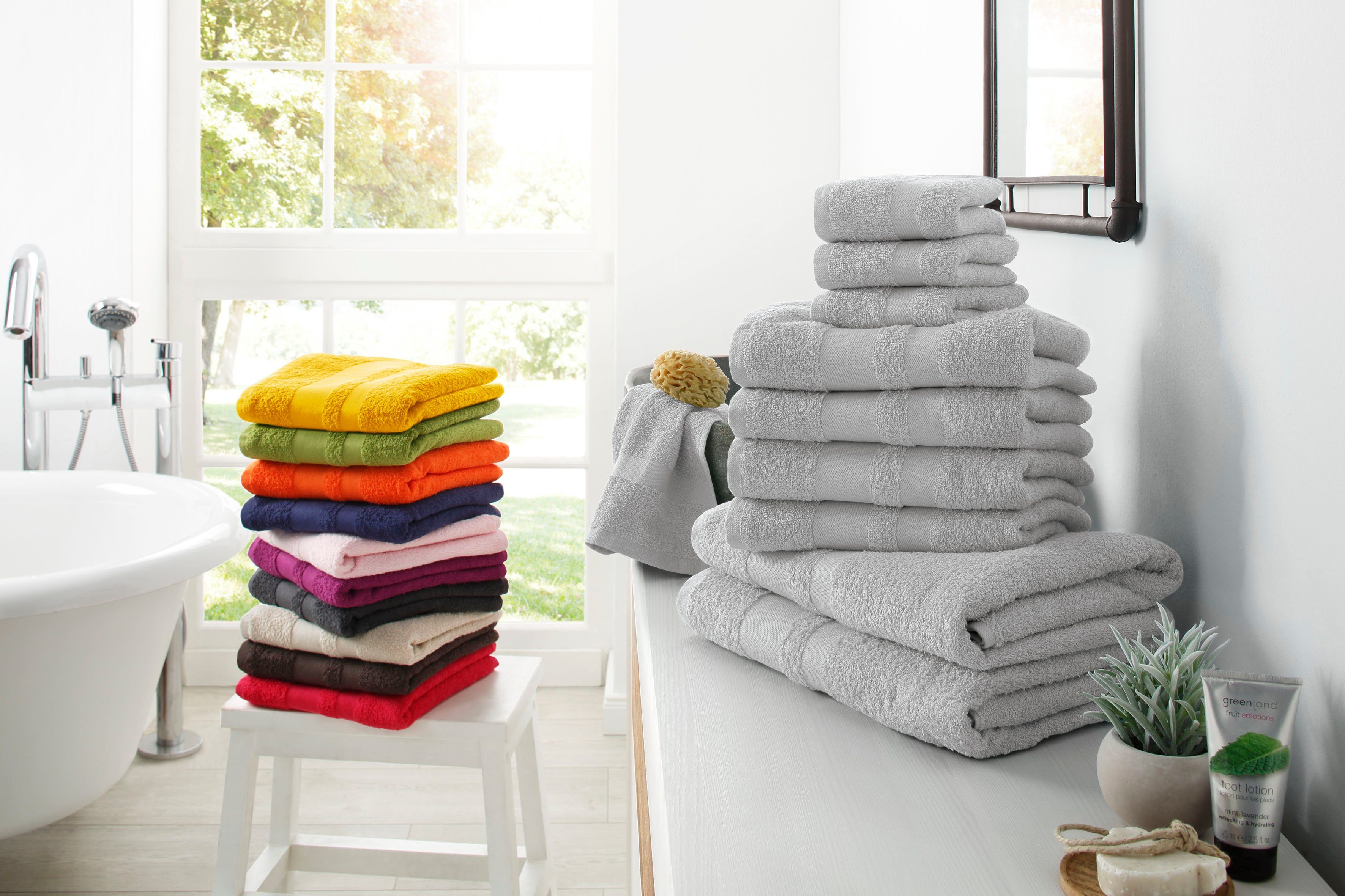 my home Handtuch Set Vanessa, 10-tlg günstig online kaufen