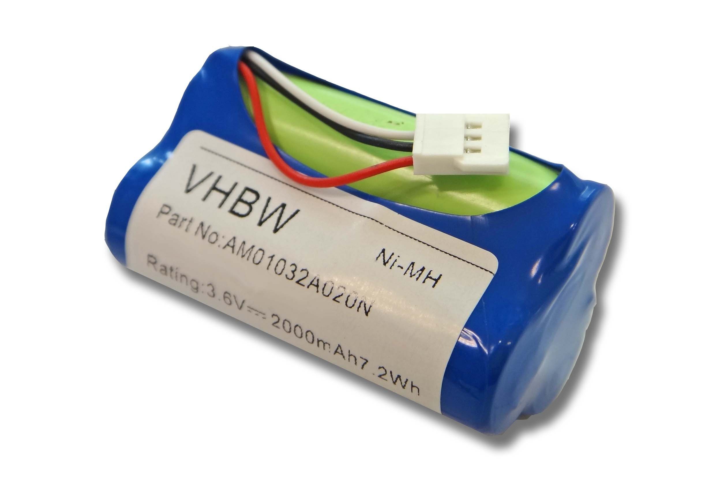 vhbw kompatibel mit Logitech Wireless Boombox S-00116, 984-000182 Akku NiMH 2000 mAh (3,6 V)