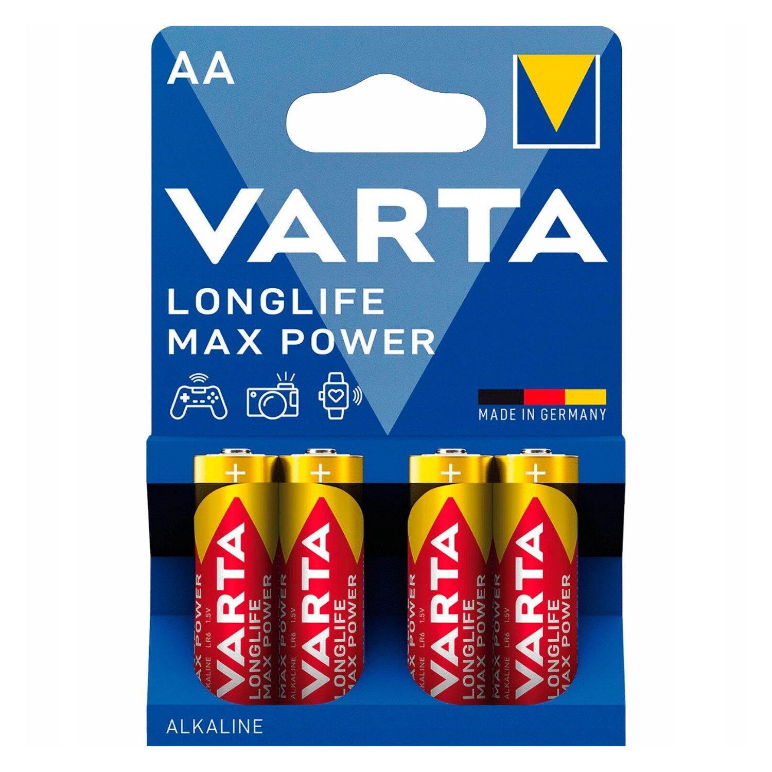 VARTA Longlife Max Power AA Alkaline Batterien Batterie, Spannung: 1,5 V