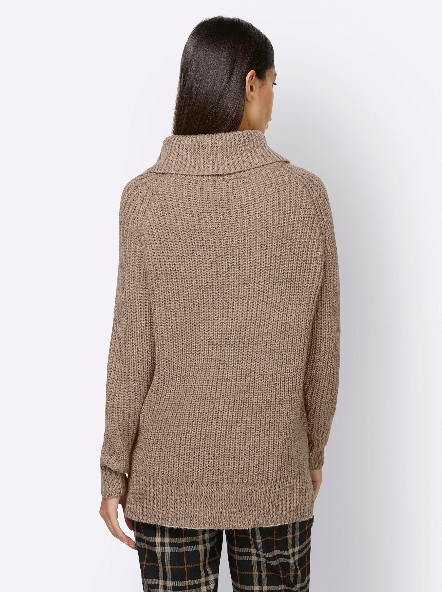 heine Strickpullover beige-champagner-meliert