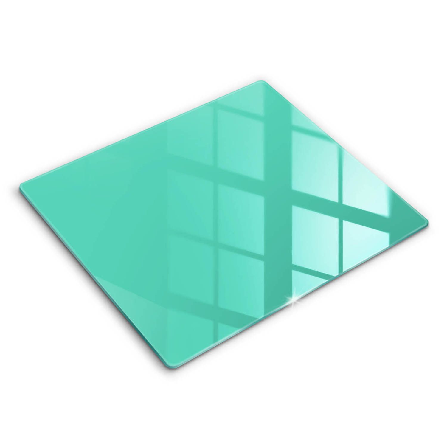 Tulup Schneidebrett Unifarben Gehärtetes Glas Minimalistisch Abdeckung Spritzschutz, Rechteckig 60x52 cm