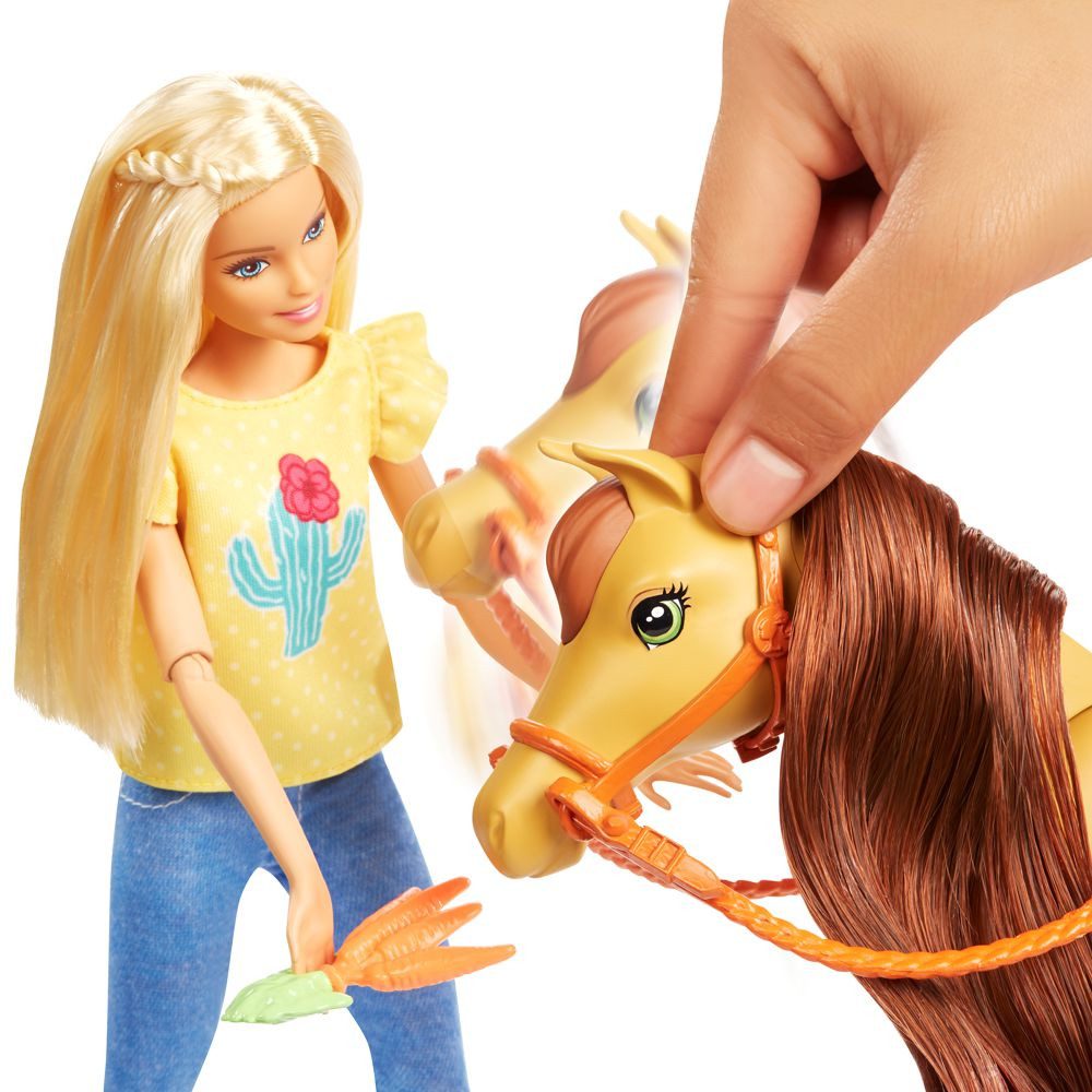 Barbie Anziehpuppe Barbie Reitspaß Mattel FXH15 Spiel-Set mit Puppen, Pferd und Pony