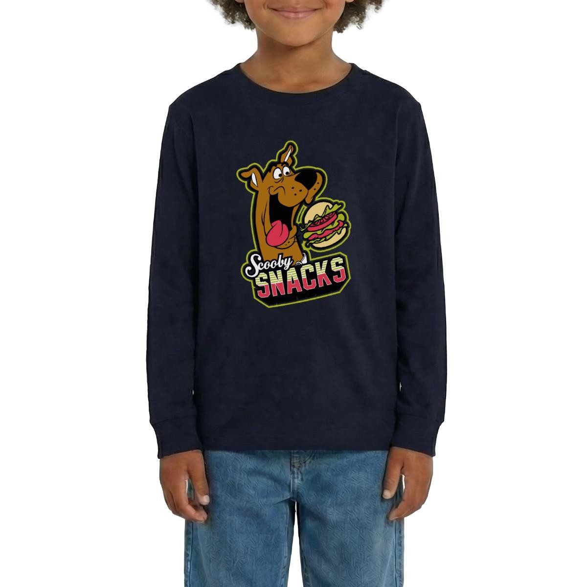 T-Shirt Scooby-Doo Scooby Snacks Mit Burger Teenager Premium Langarmshirt