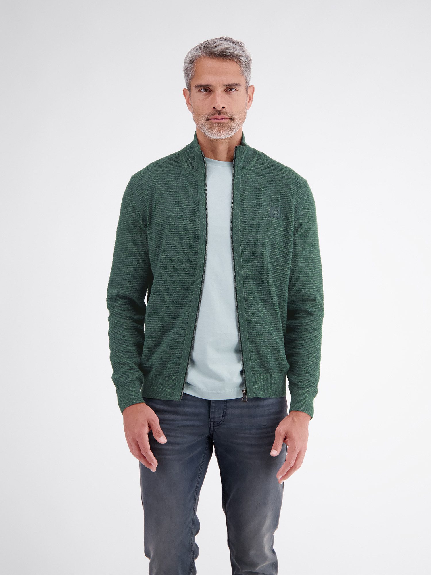 LERROS Strickjacke Sportive Strickjacke aus hochwertiger Baumwolle