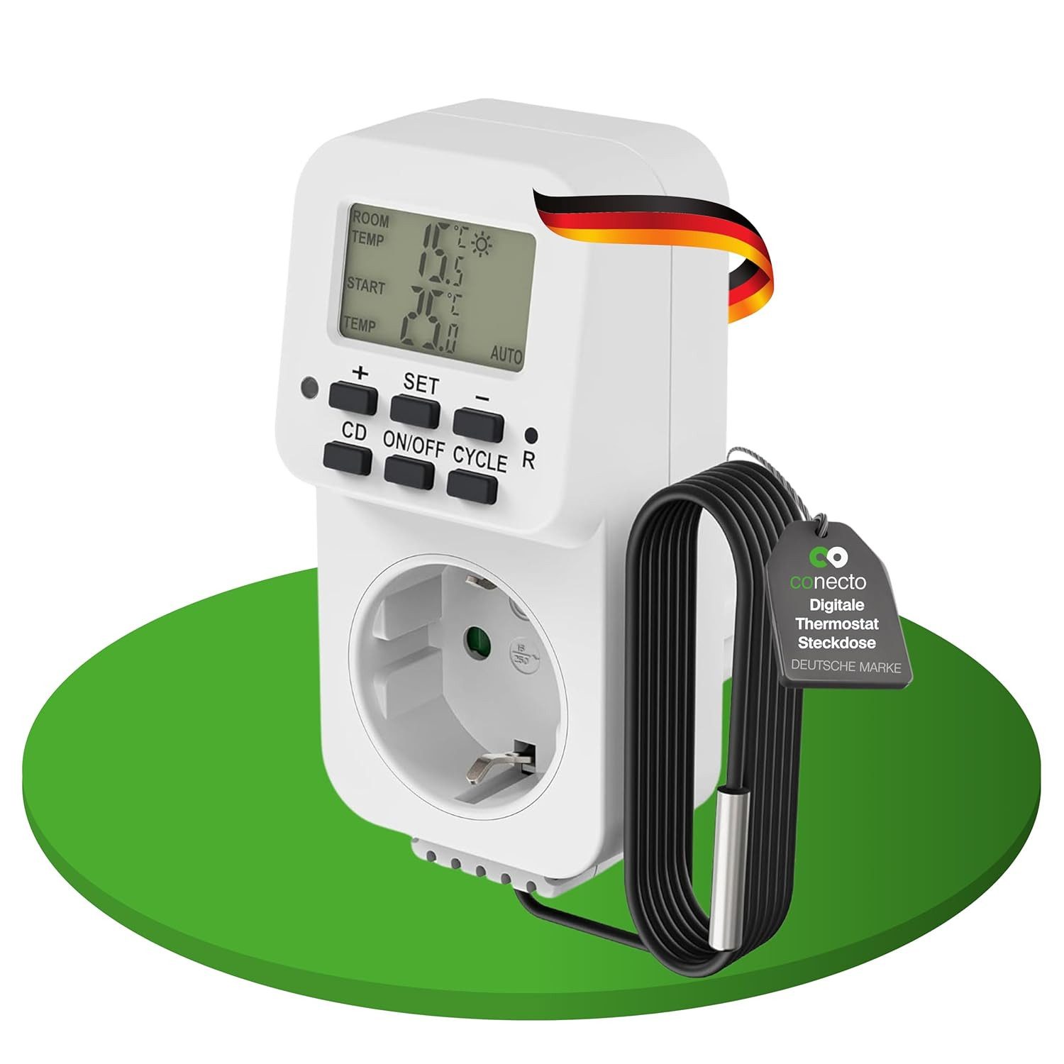 conecto Steckdosen-Thermostat conecto digitales Thermostat Steckdose, günstig online kaufen
