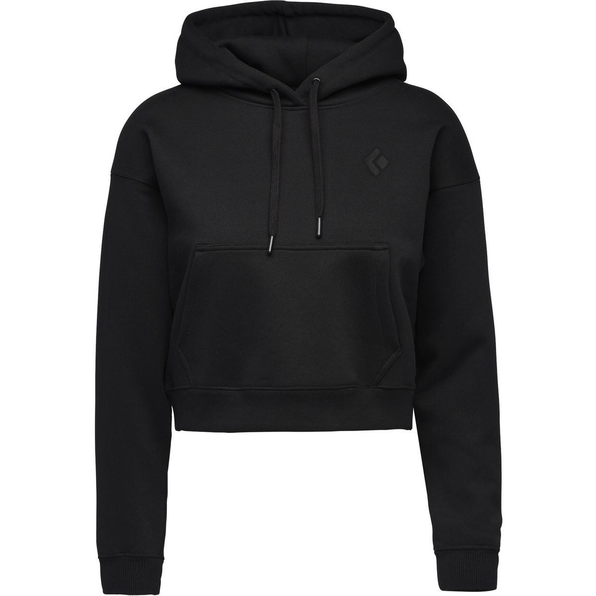 Black Diamond Sweatshirt W Crop PO Hoody Bequemer und modischer Hoody aus Biobaumwollfleece mit kurzem