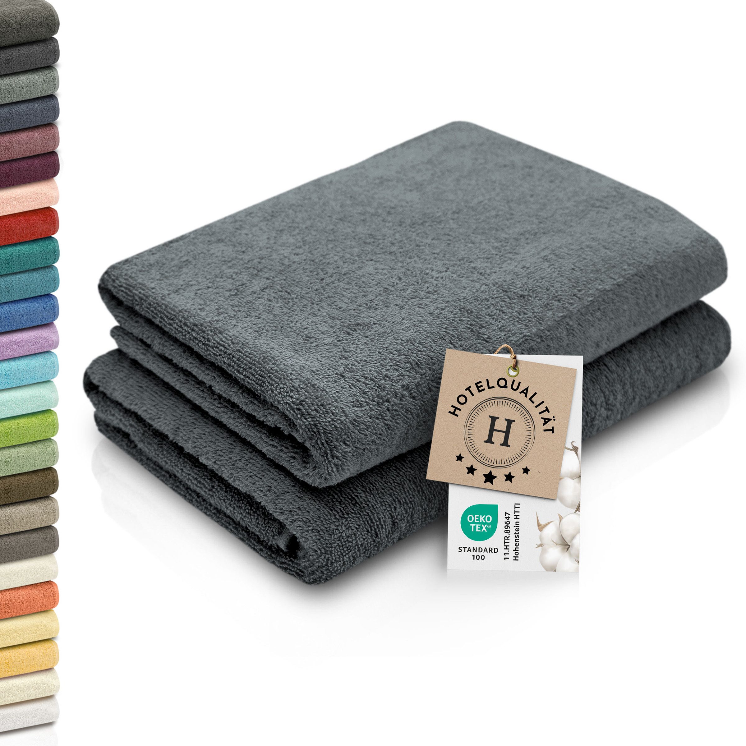 ZOLLNER Duschtücher, Walkfrottier (2-St), 70 x günstig online kaufen