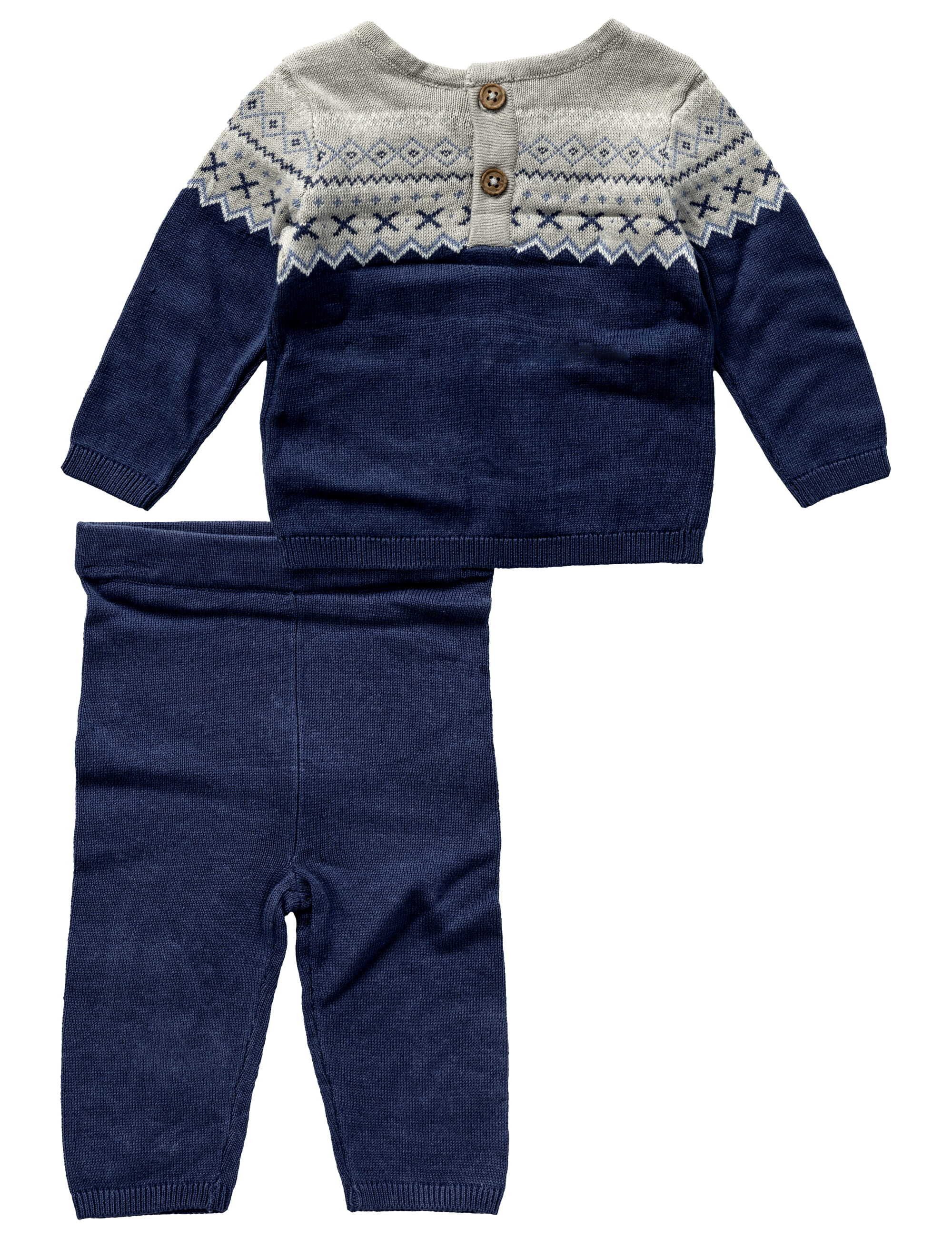 Rock a Bye Baby Boutique Rundhalspullover Set Norwegermuster (1-tlg)