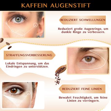 ALIVER Anti-Aging-Augencreme Augencreme Augenstift Augenringe mit Kollagen Hyaluronsäure Koffein, 1-tlg., Augencreme