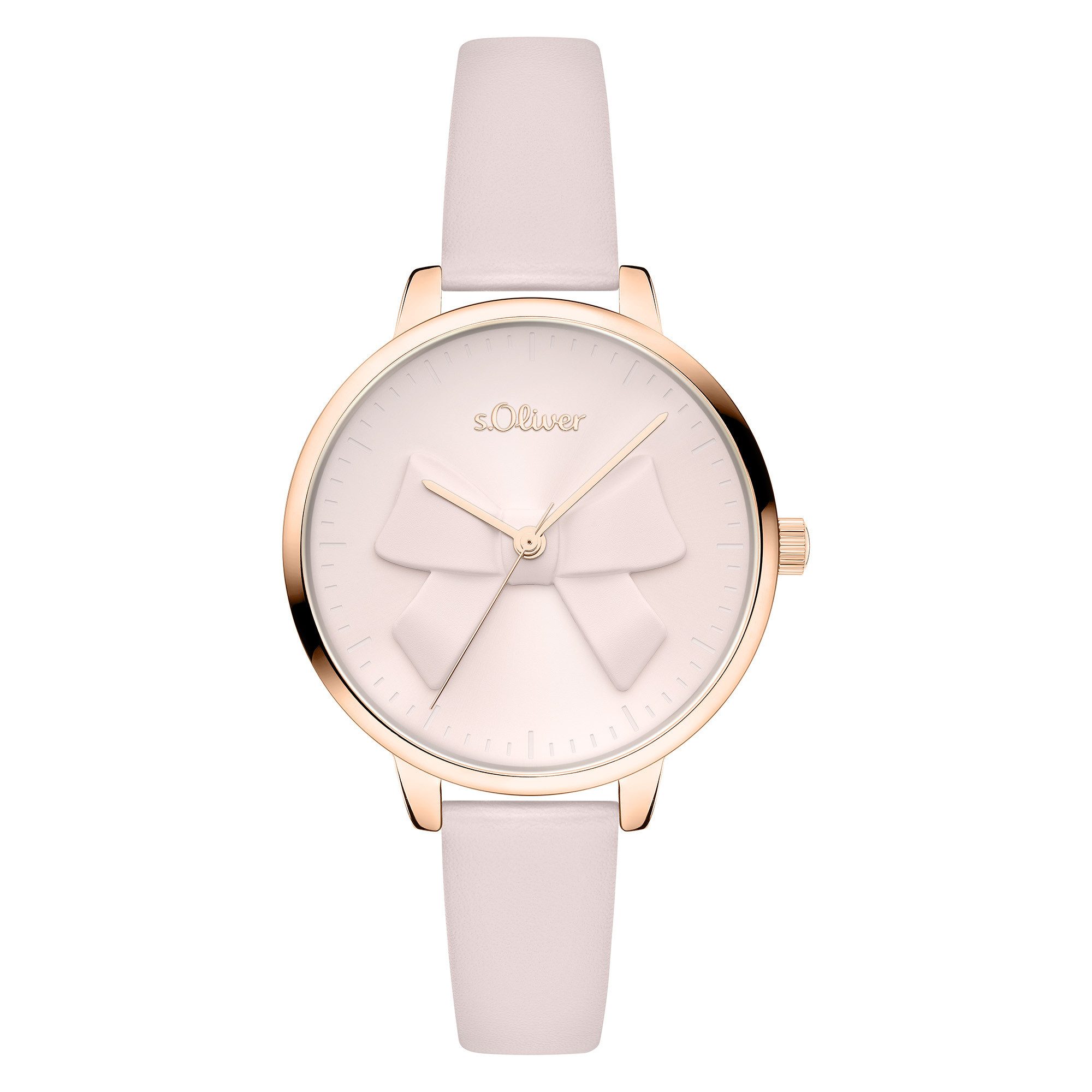 s.Oliver Quarzuhr Kunstleder